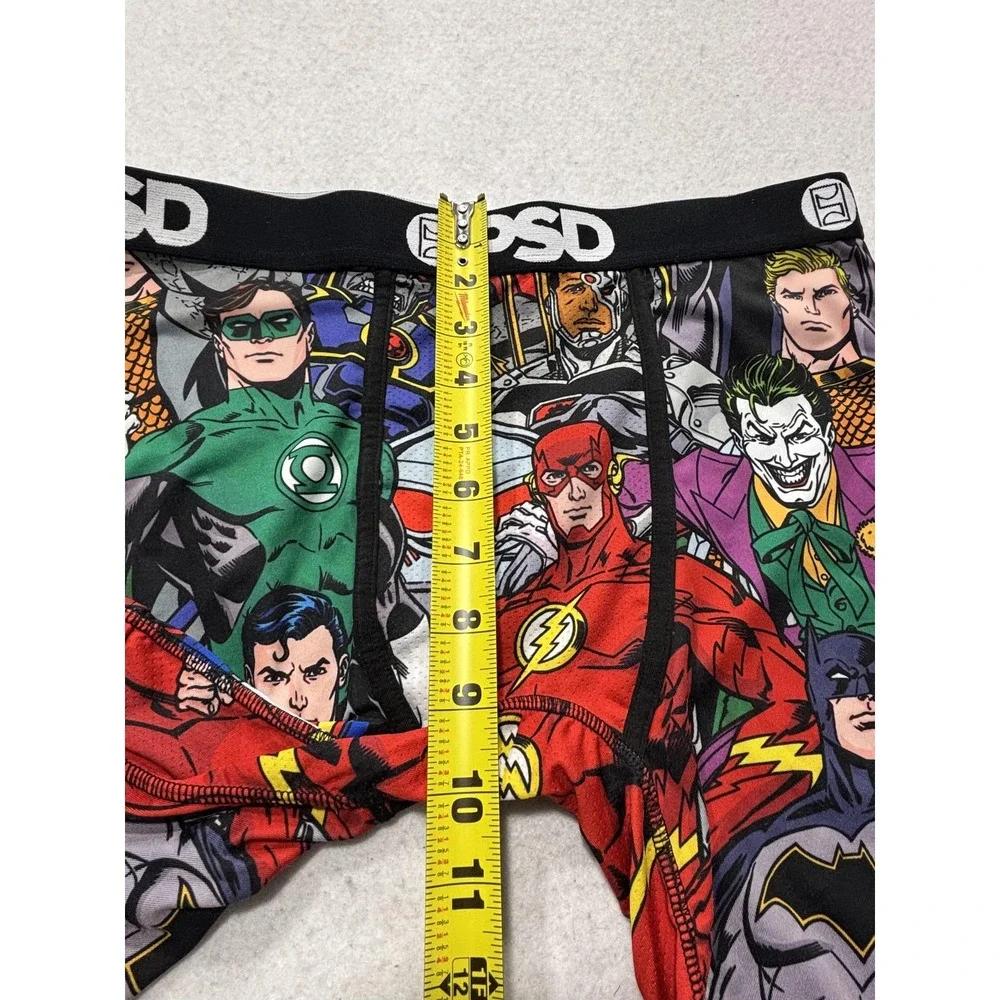 PSD Boxer Briefs Mens Medium Multicolor Justice League Batman Superman Flash